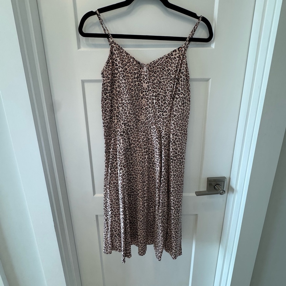GAP Leopard Print Dress - Black and Cream